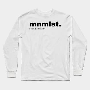 minimalist Long Sleeve T-Shirt